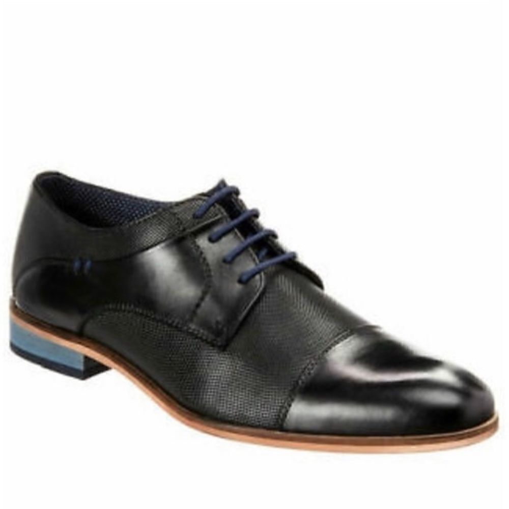 Modern Fiction Adamson Perforated Cap Oxford Lace Up Dress Shoes